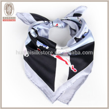 2015 plain silk satin square lady scarf stewardess uniform silk scarf